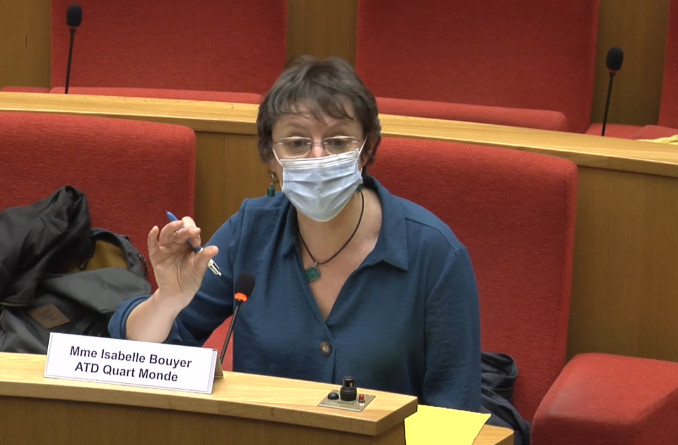 Isabelle Bouyer, Senado,Renta de existencia dignaParís 2021-02-09
